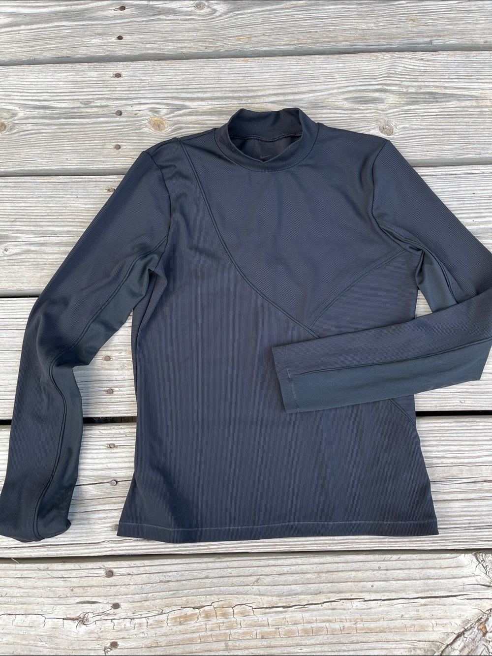Nike Black Long Sleeve Athletic Skirt Top